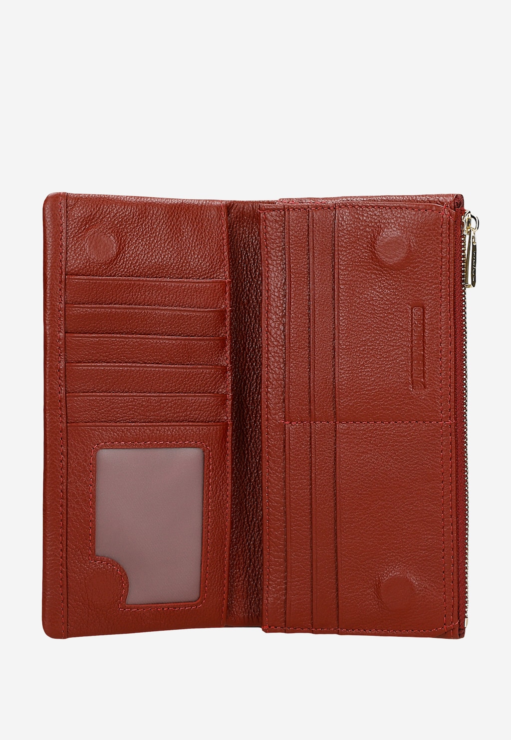 Bordowy portfel damski z klapką na magnesy 91126-55 Widok 5