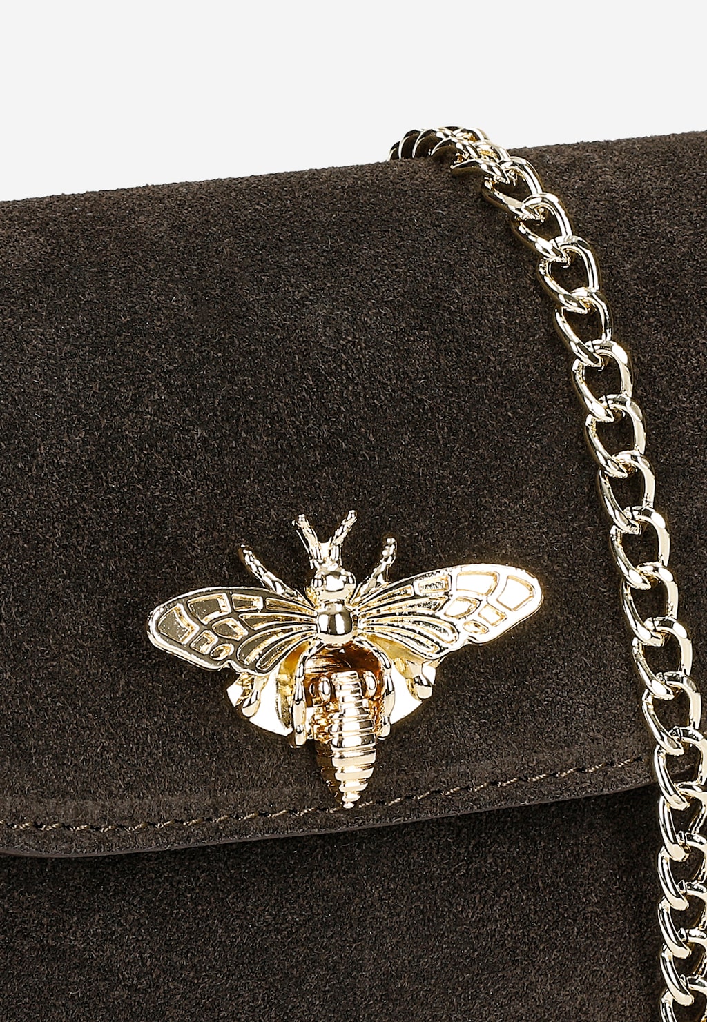 Hnedá elegantná kabelka zo semiša 80318-62 Widok 8