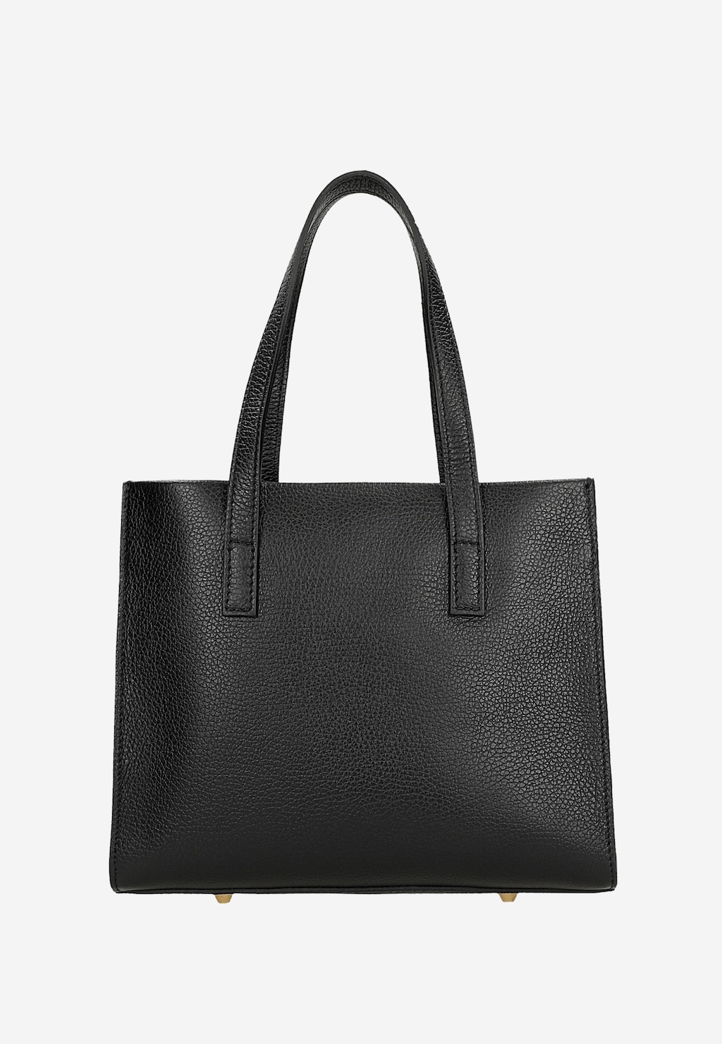 Černá kožená dámská kabelka se zlatým logem 80418-51 Widok 4