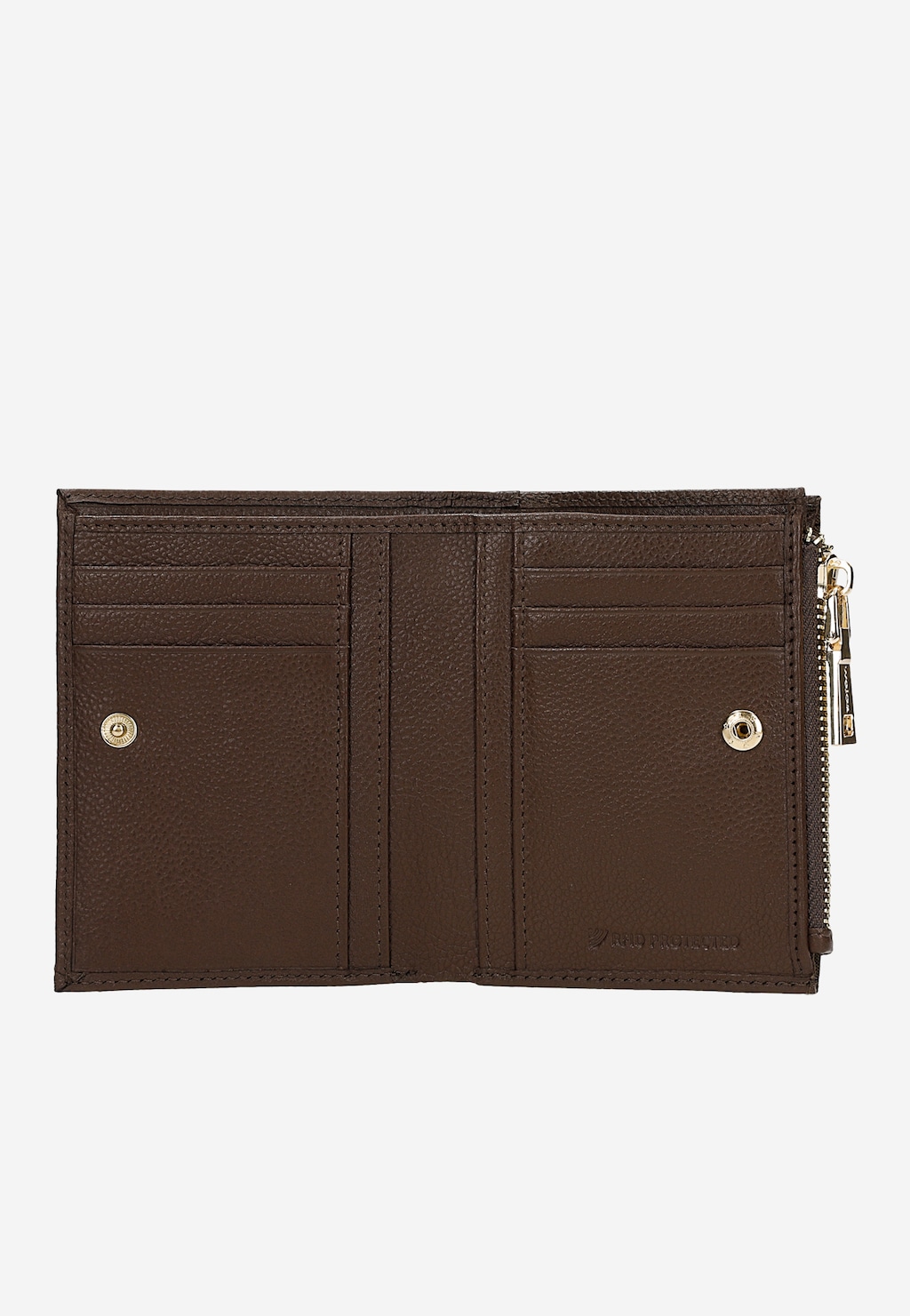 Kožená dámská peněženka v čokoládově hnědé barvě 91081-52 Widok 5