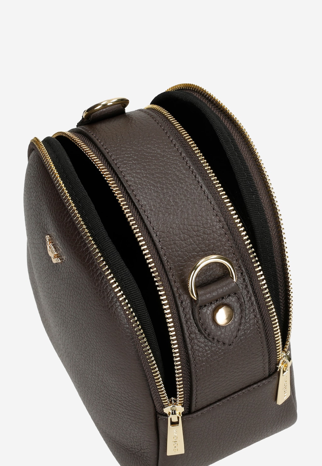 Skórzana torebka damska czekoladowy brąz 80431-52 Widok 6