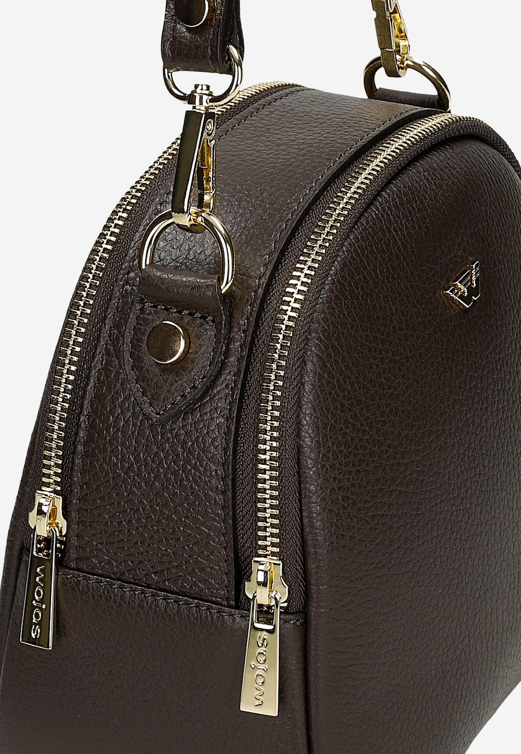 Skórzana torebka damska czekoladowy brąz 80431-52 Widok 7