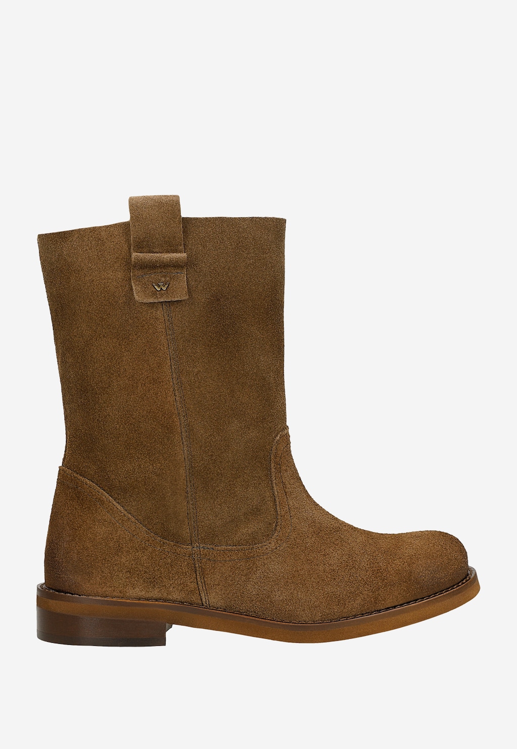 Světle hnědé dámské kotníčkové boty bez šněrování 55308-64 Widok 2