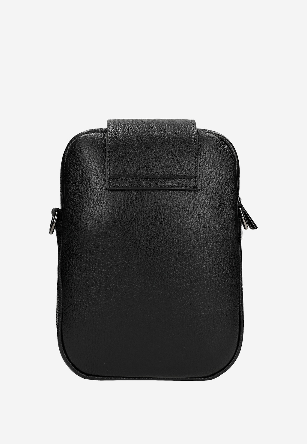 Mała czarna torebka na ramię ze skóry licowej 80433-51 Widok 4