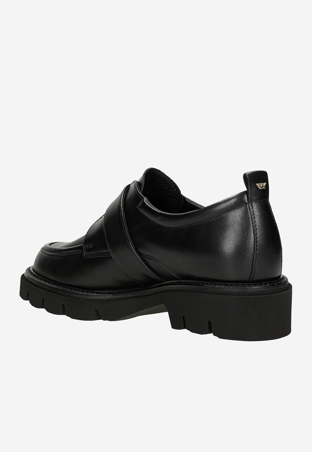 Černé dámské lordky se zlatou přezkou 46350-51 Widok 4