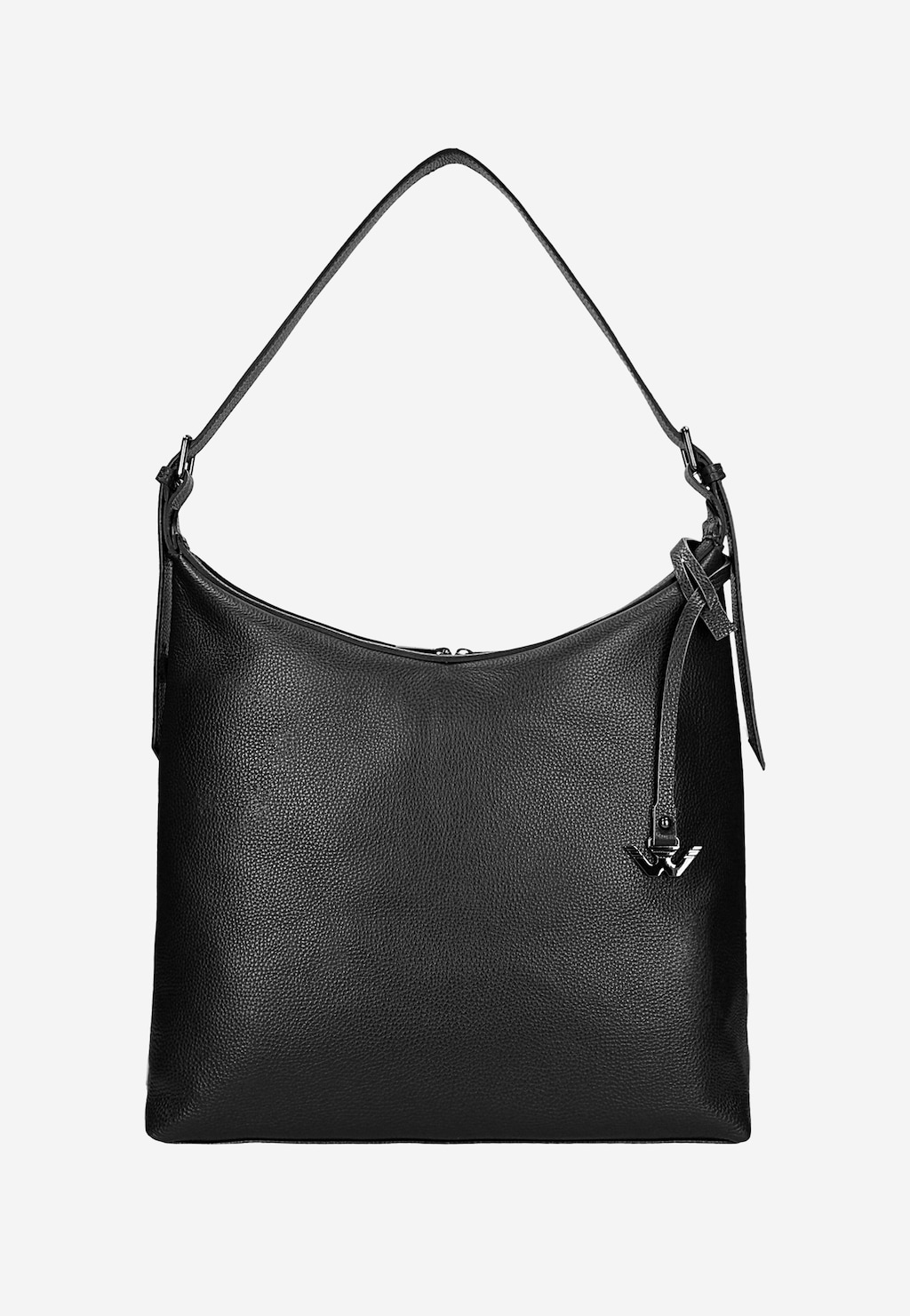 Duża czarna skórzana torebka damska 80445-51 Widok 1