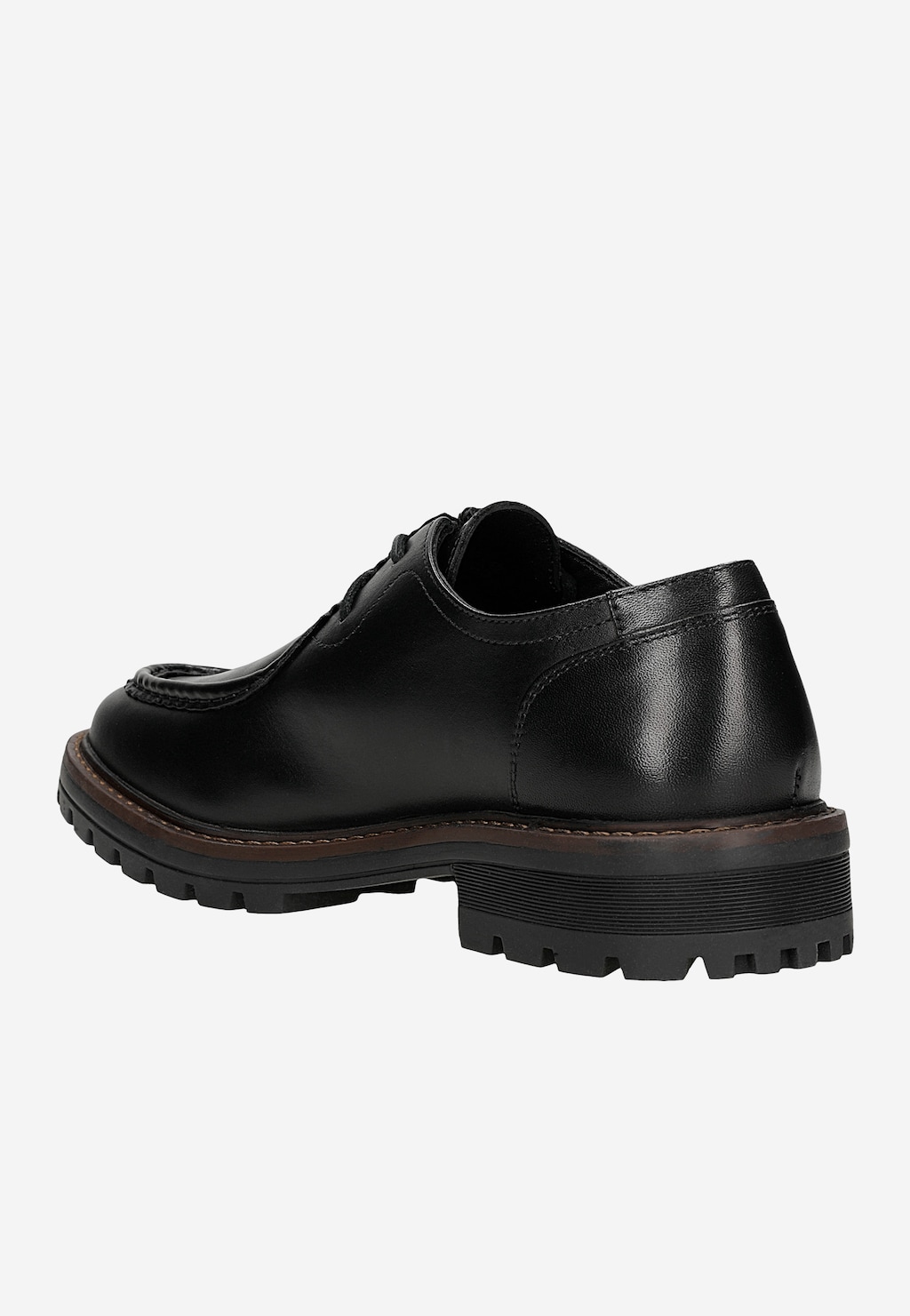 Klasyczne skórzane półbuty męskie z wyraźnym przeszyciem 10264-51 Widok 3