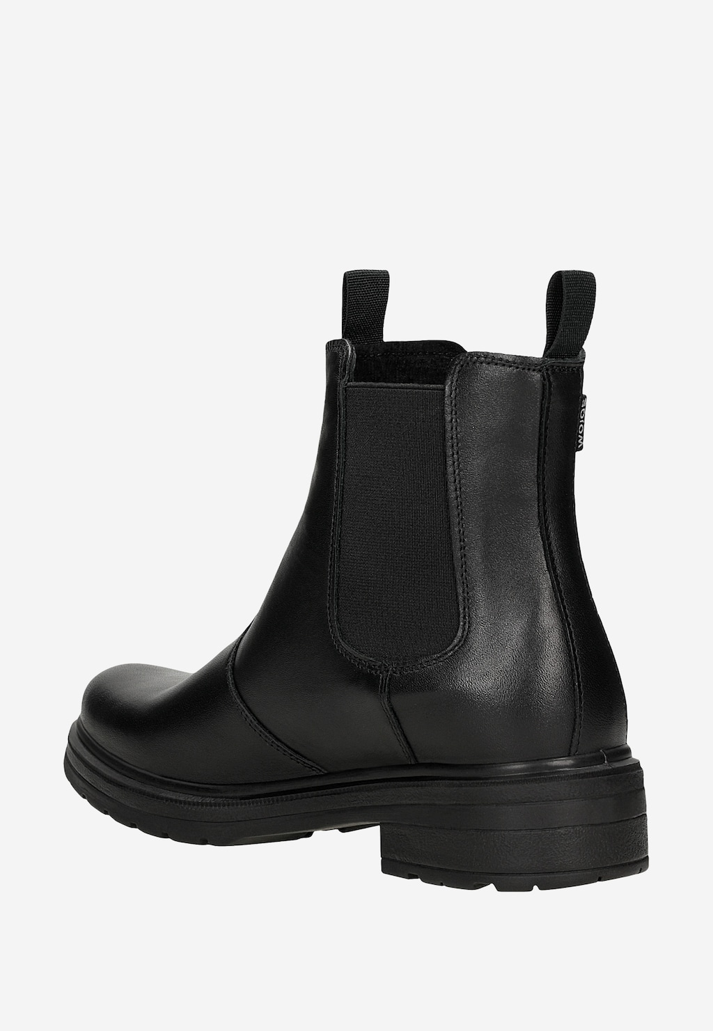 Čierne kožené členkové topánky dámske z línie Code30 55089-50 Widok 3