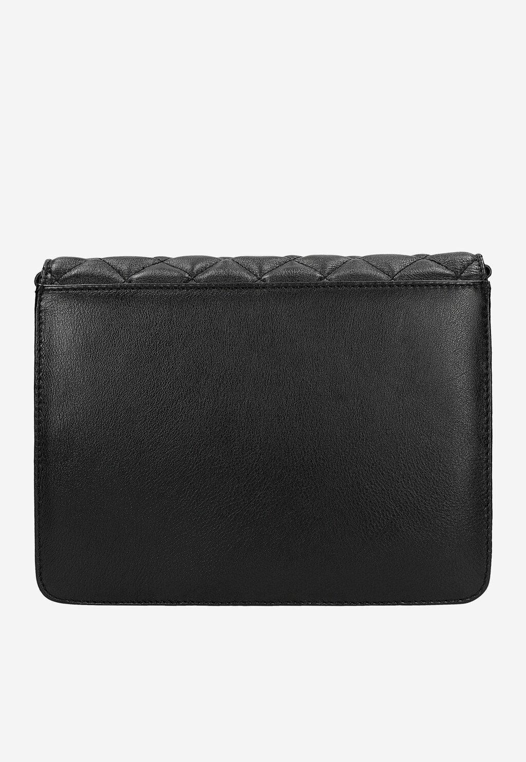 Czarna pikowana torebka wizytowa ze skóry 80460-51 Widok 3