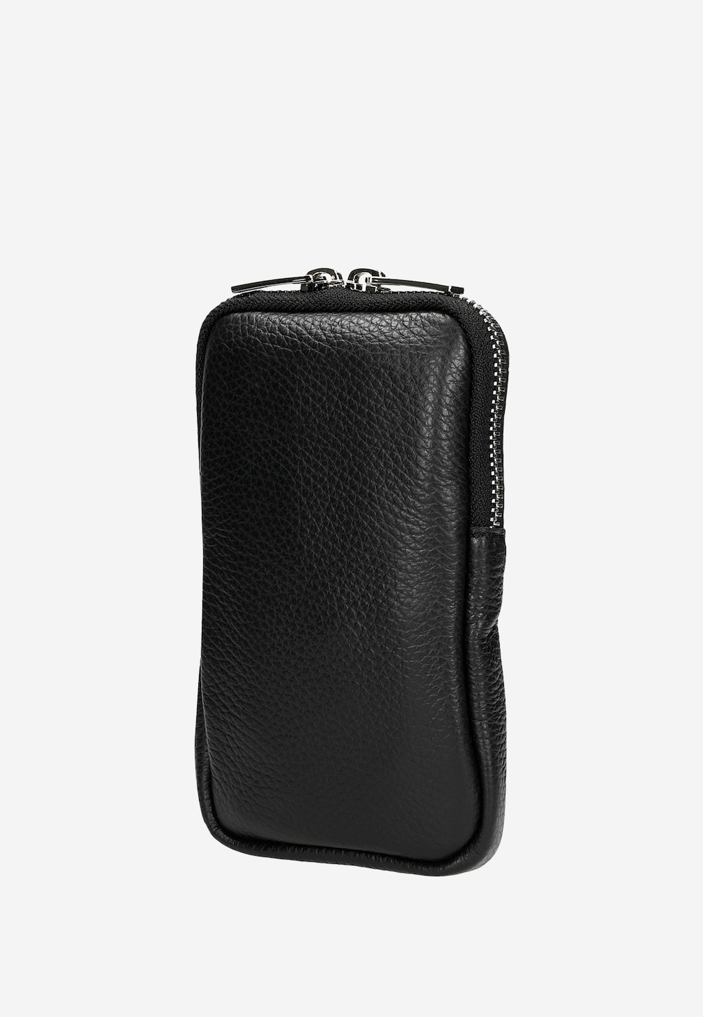 Čierna kožená taška na telefón 80103-51 Widok 3