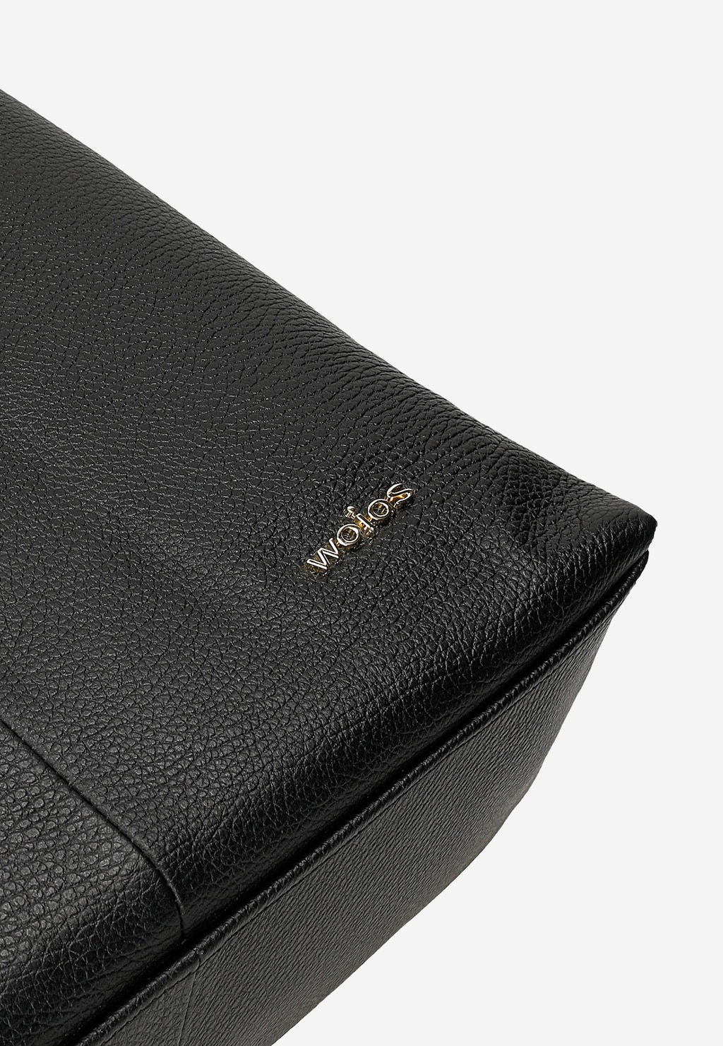 Velká černá dámská kožená kabelka 80448-51 Widok 7