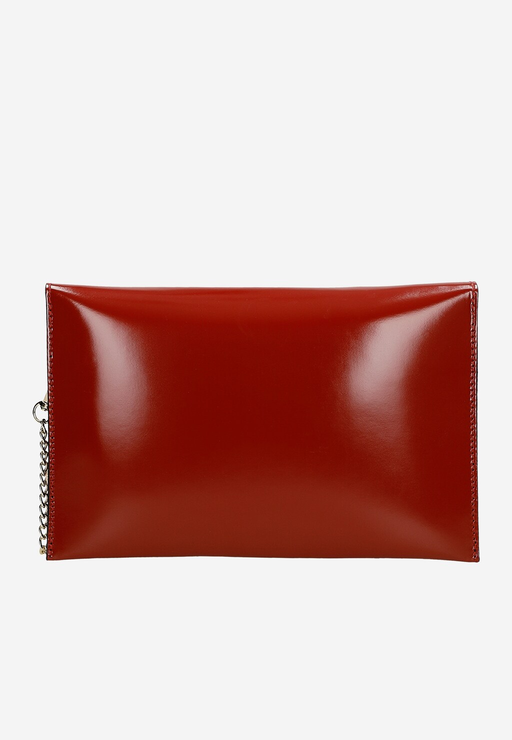 Czerwona skórzana kopertówka damska 80465-55 Widok 3