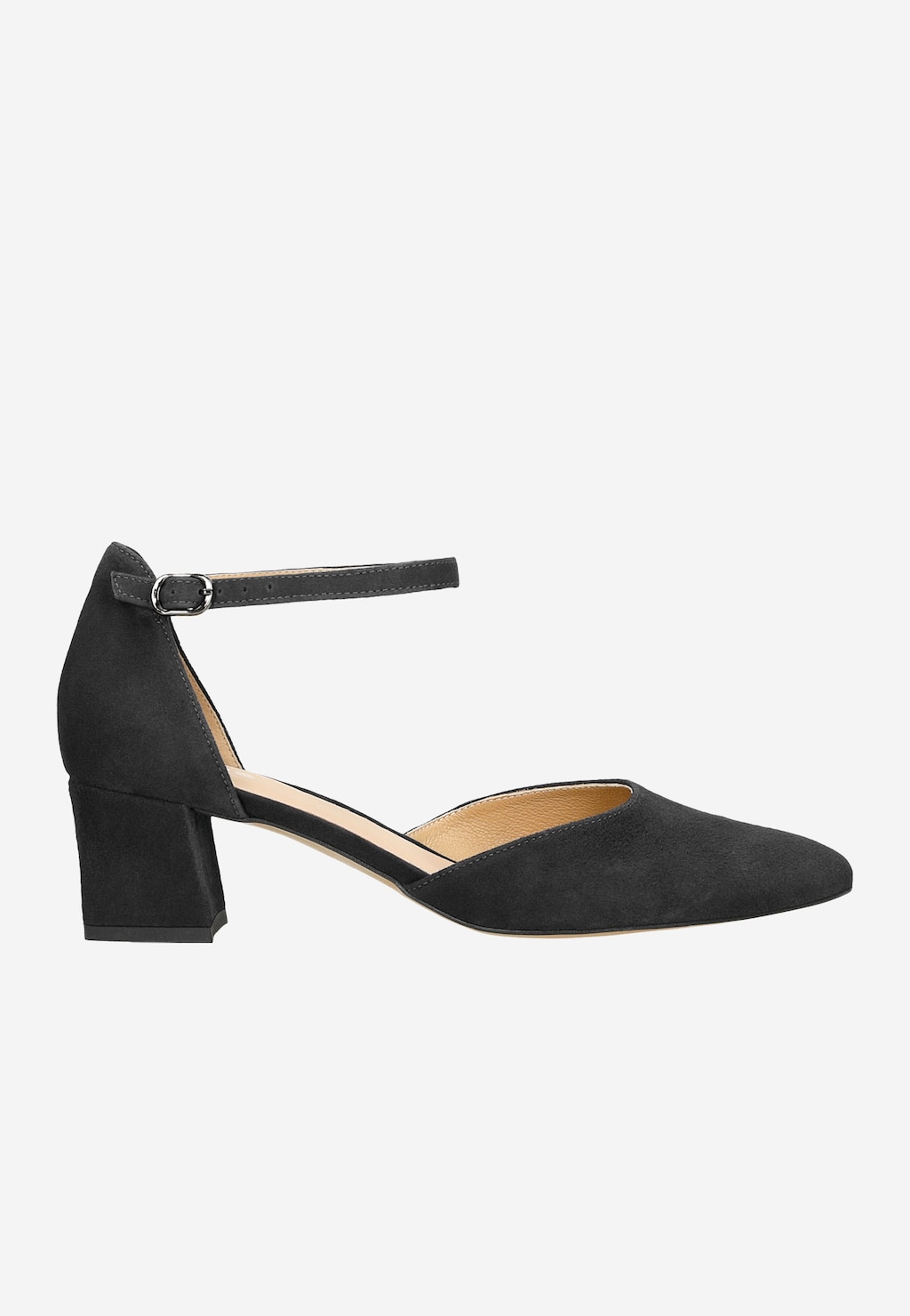 Nízke lodičky z velúrovej kože do práce aj do spoločnosti 35086-61 Widok 2