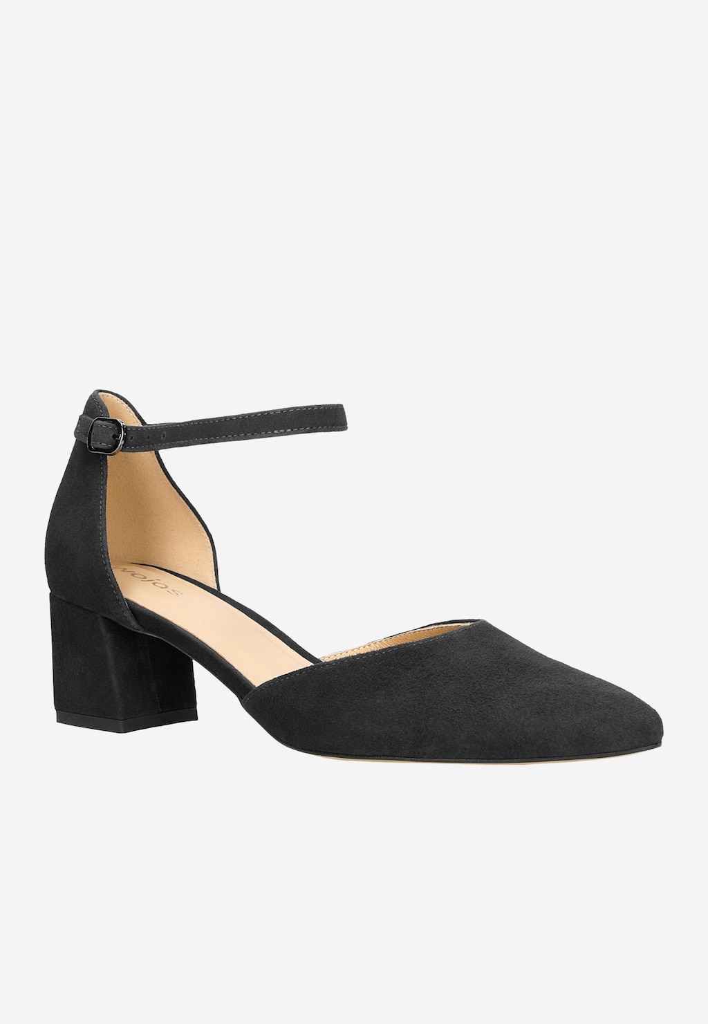 Nízke lodičky z velúrovej kože do práce aj do spoločnosti 35086-61 Widok 3