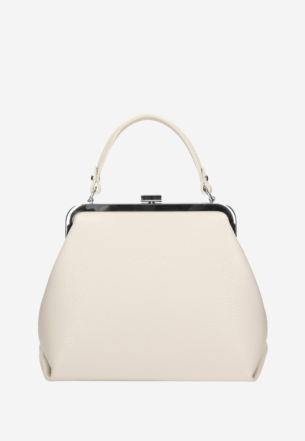 Beżowa skórzana torebka frame bag 80257-74 Widok 2