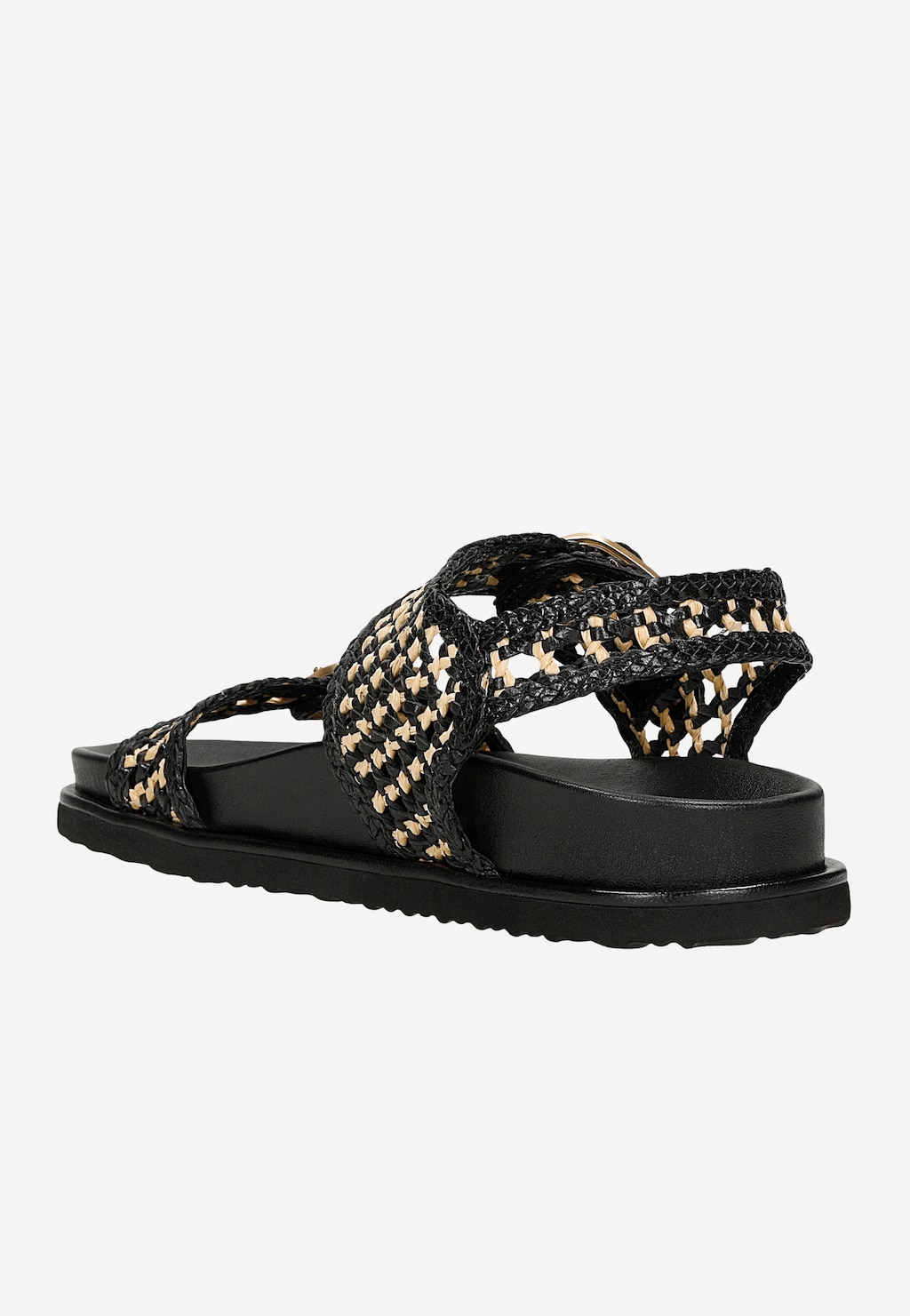 Sandále z pletenca v boho štýle s kovovými prackami 76242-80 Widok 4