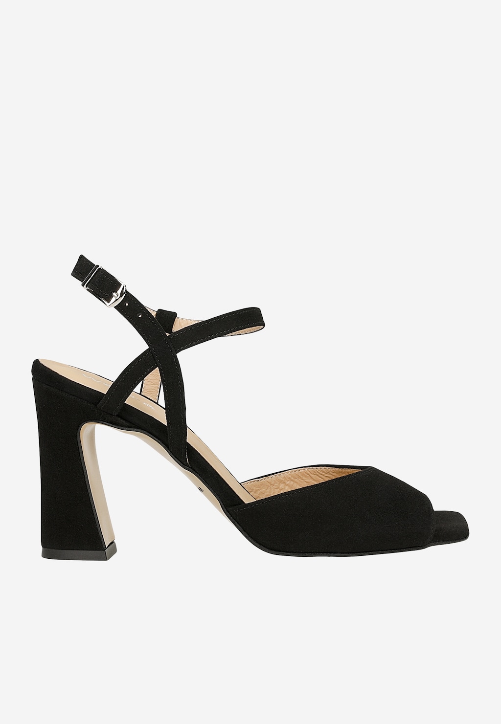 Černé dámské sandály na vysokém podpatku 76179-61 Widok 2