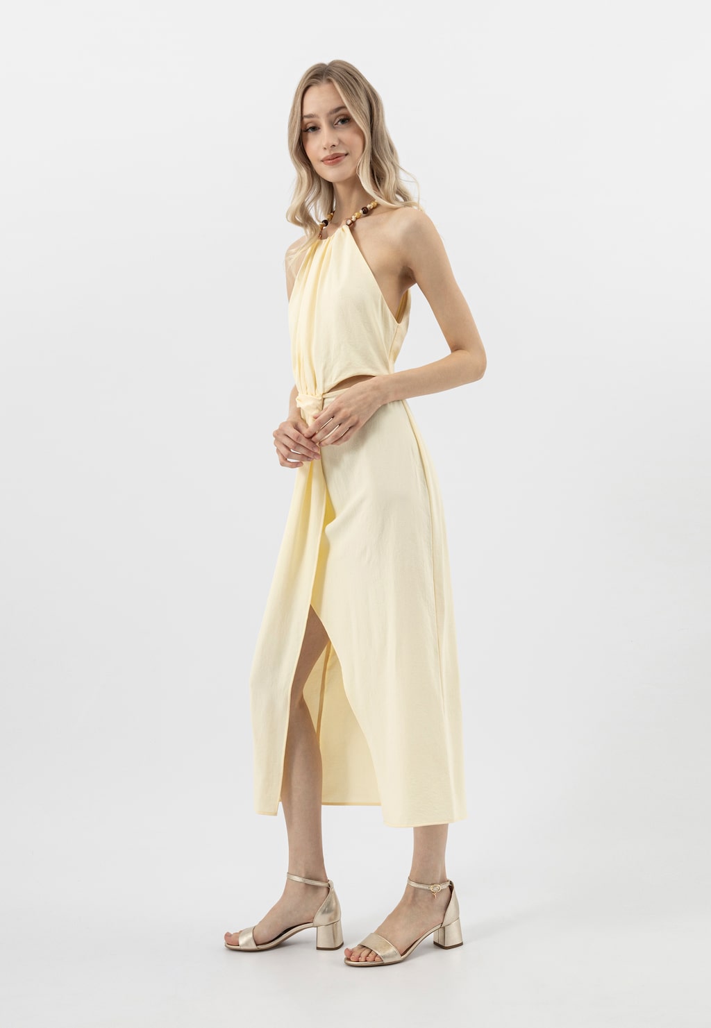 Stříbrné dámské letní sandálky na vysokém podpatku 76051-58 Widok 9