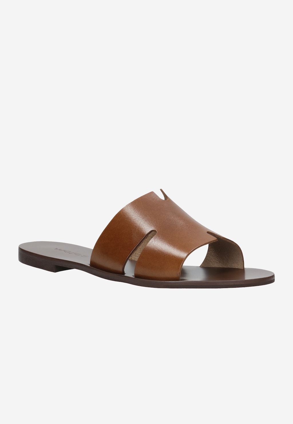 Hnědé dámské žabky z kvalitní hladké kůže 74008-53 Widok 3