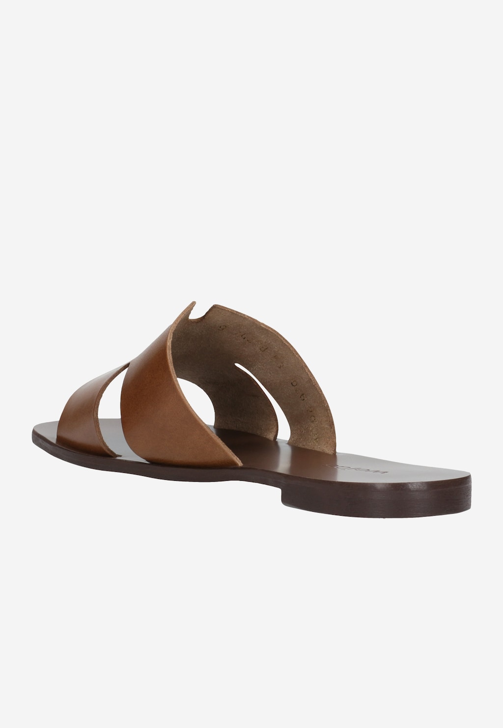 Hnědé dámské žabky z kvalitní hladké kůže 74008-53 Widok 4