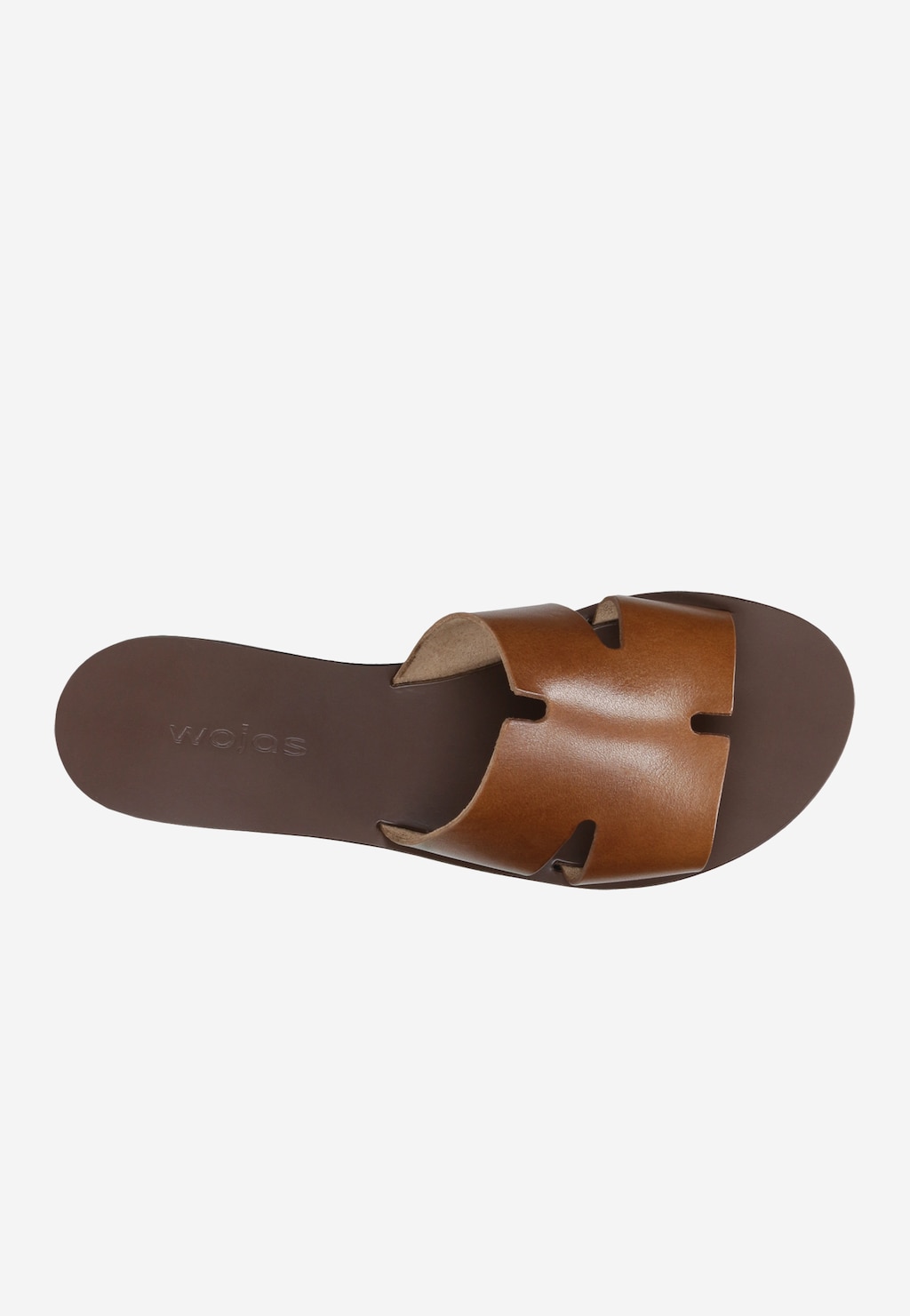 Hnědé dámské žabky z kvalitní hladké kůže 74008-53 Widok 5