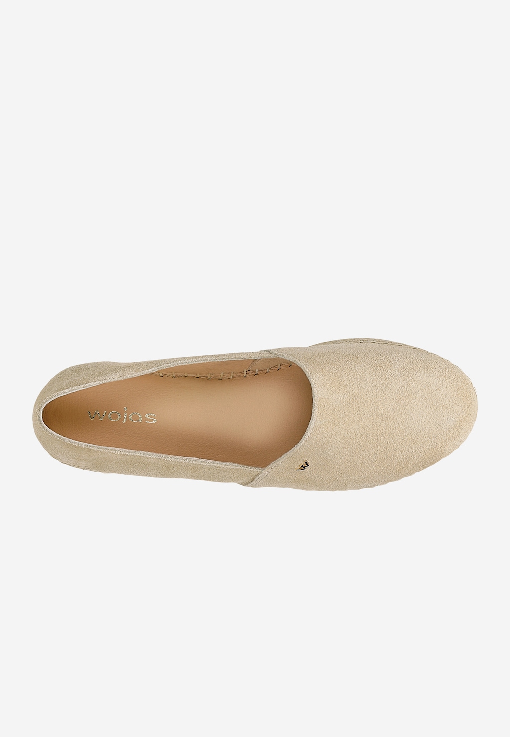 Beżowe espadryle damskie na platformie 46324-64 Widok 5