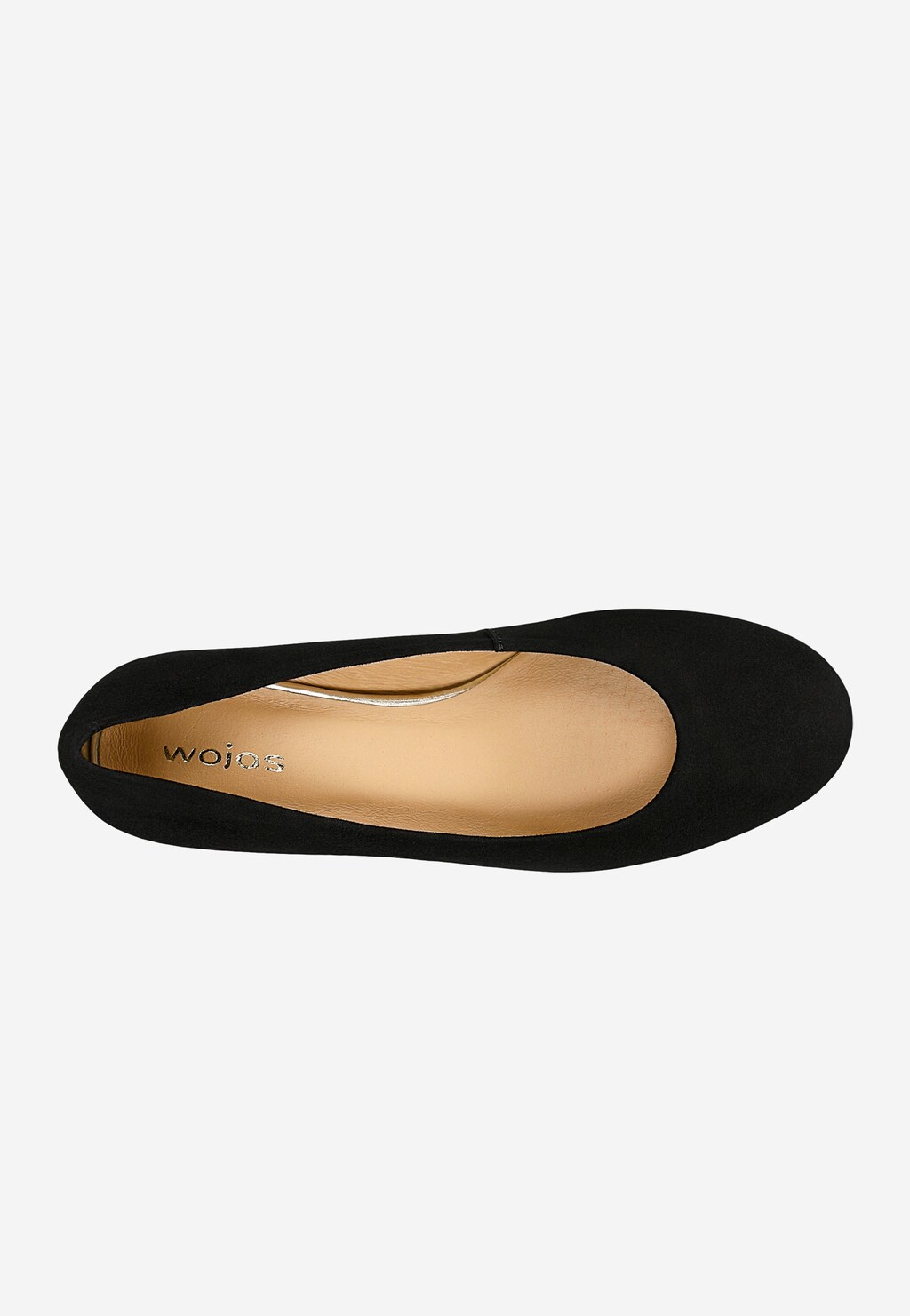 Černé dámské balerínky na 2cm podpatku 44069-61 Widok 5