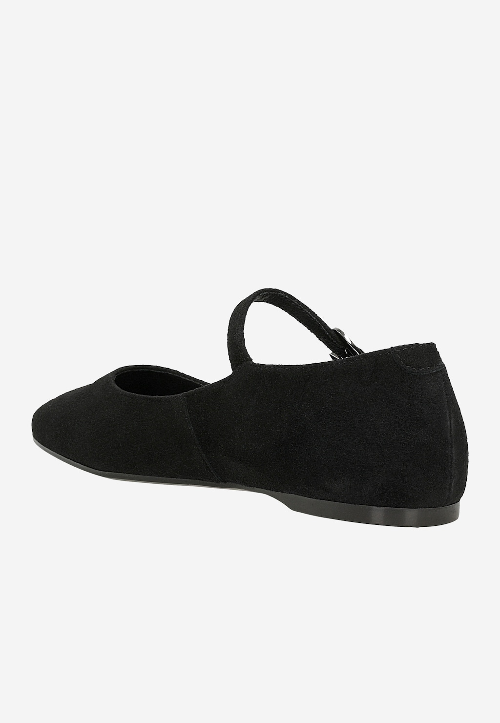 Czarne baleriny z paskiem na podbiciu 44068-61 Widok 4