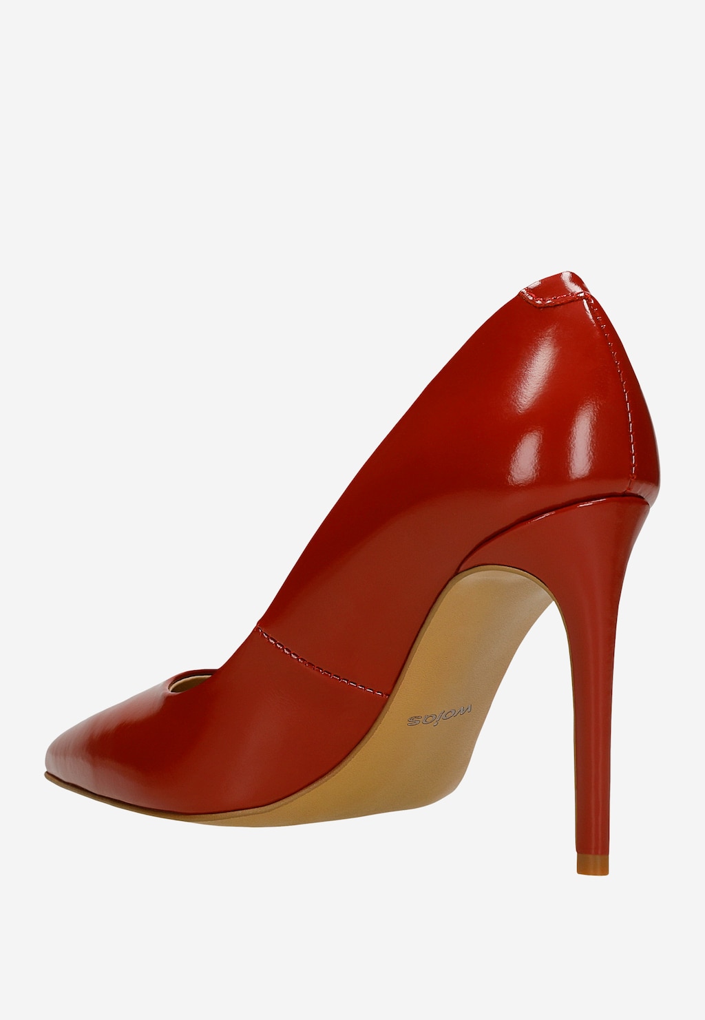 Kožené dámske lodičky na vysokom podpätku 35183-55 Widok 4