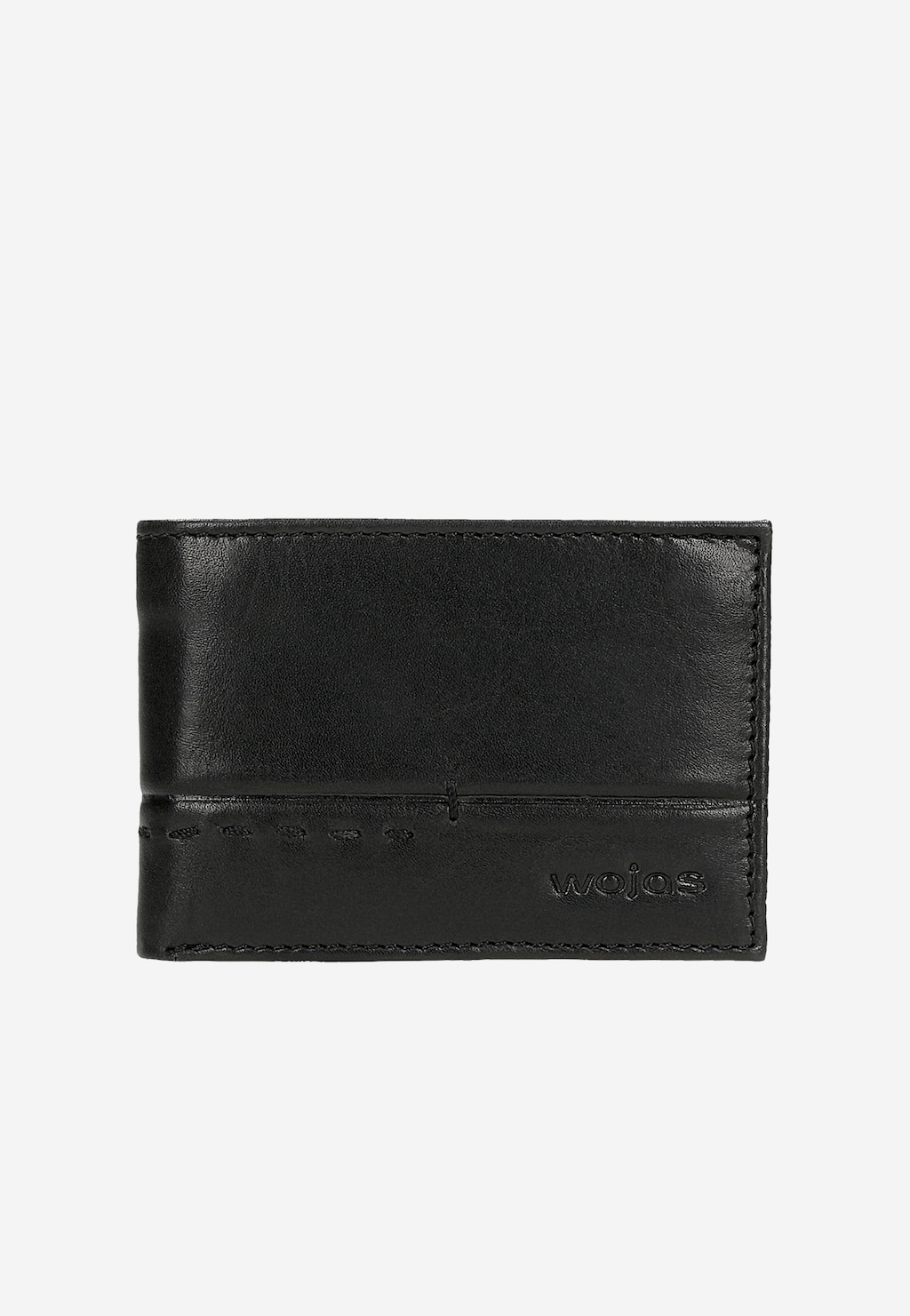 Czarny poziomy portfel męski na karty i monety 91116-51 Widok 2