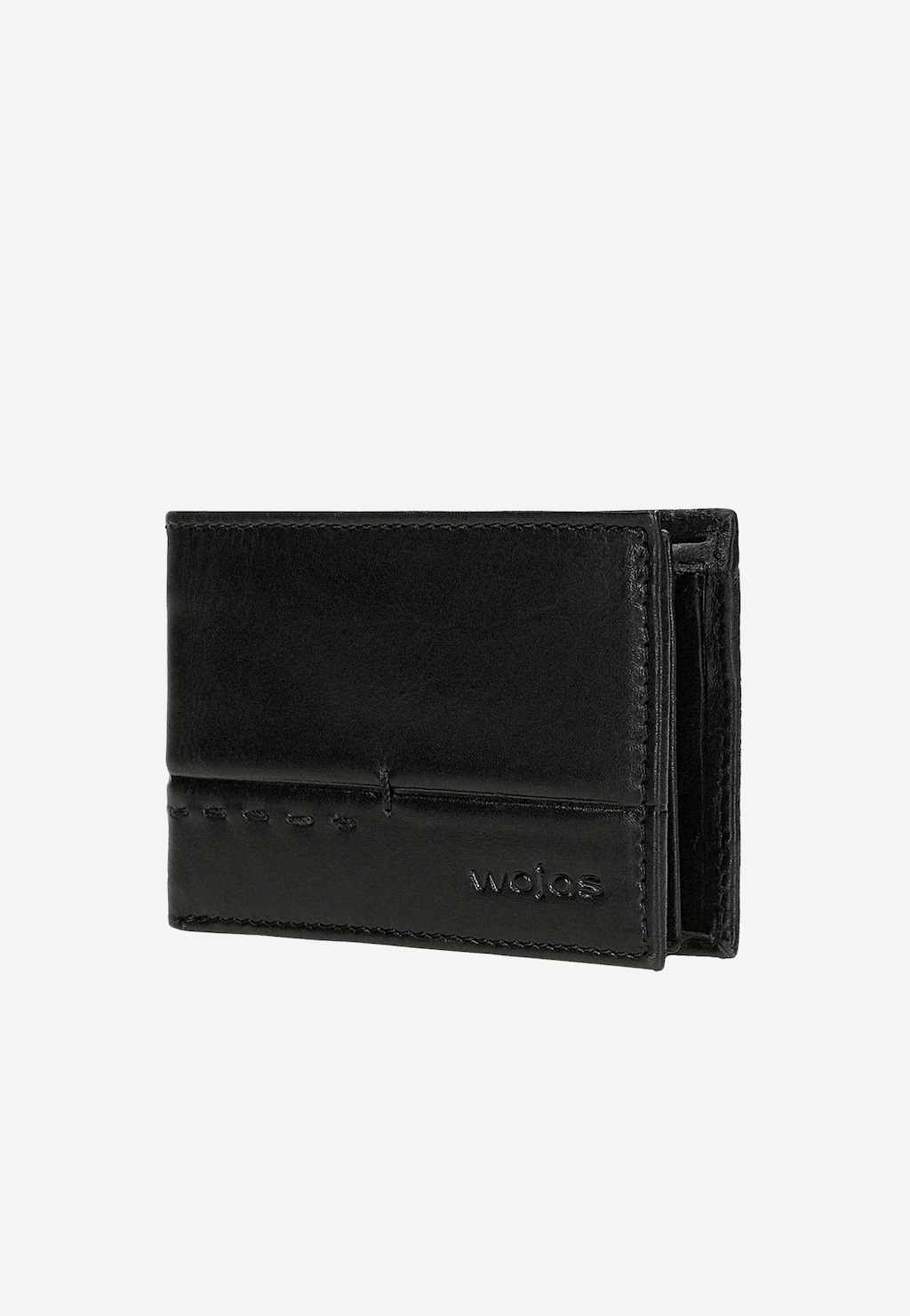 Czarny poziomy portfel męski na karty i monety 91116-51 Widok 3
