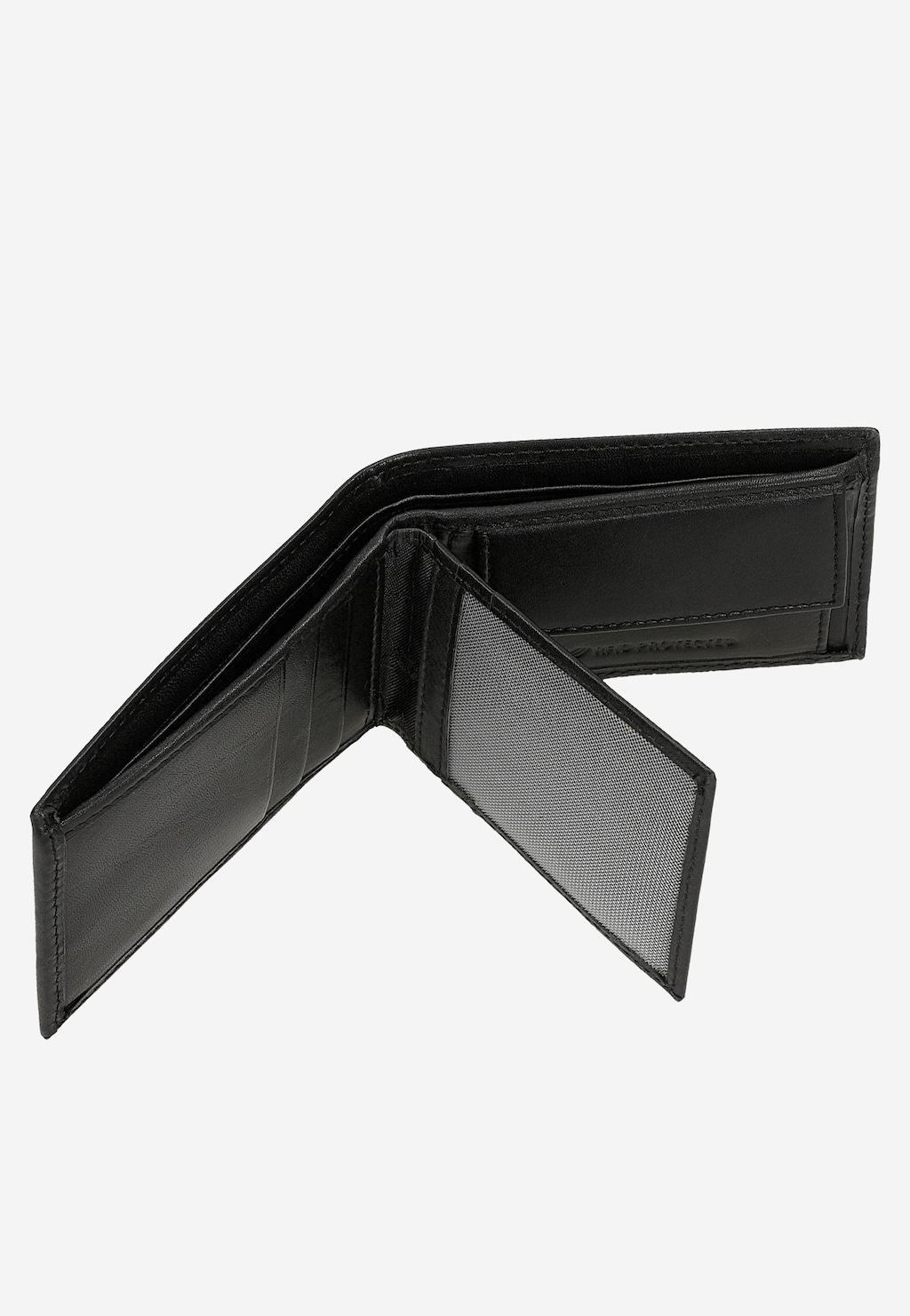 Czarny poziomy portfel męski na karty i monety 91116-51 Widok 7