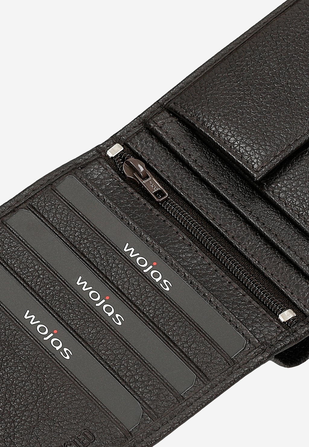 Ciemnobrązowy portfel męski ze skóry licowej 91114-52 Widok 7