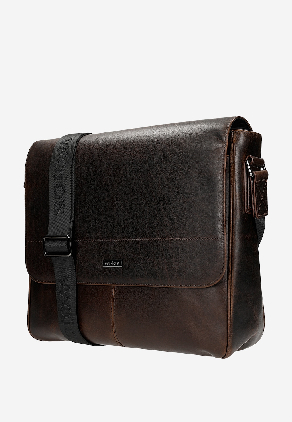 Duża torba męska na ramię z woskowanej skóry typu pull up 90025-42 Widok 3