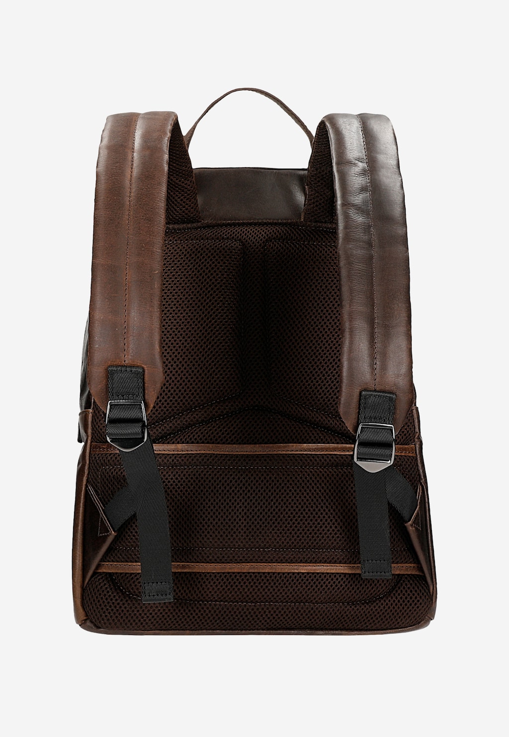 Duży brązowy plecak męski ze skóry licowej 80373-42 Widok 4