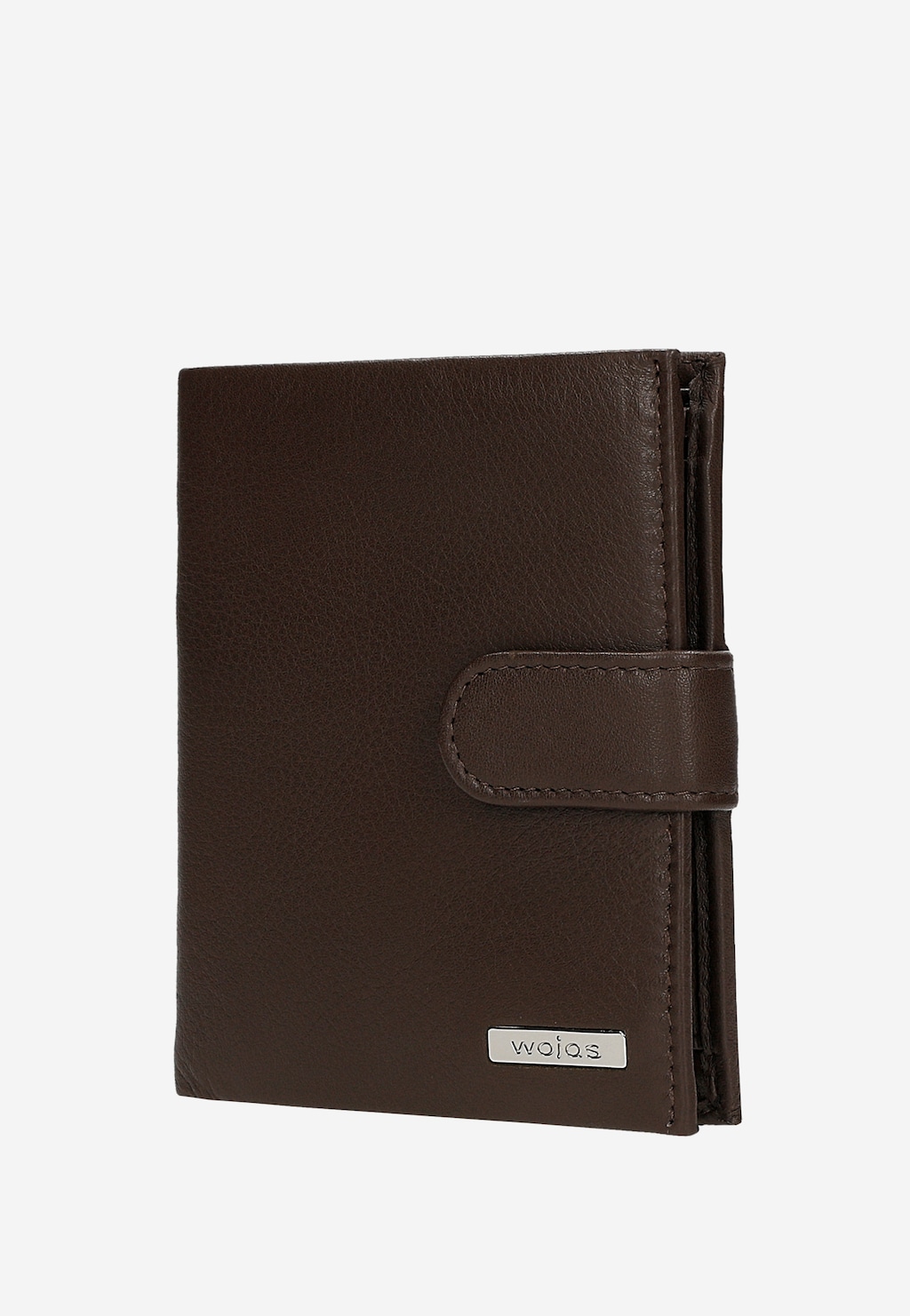 Duży skórzany portfel męski w kolorze czekoladowego brązu 91112-52 Widok 3
