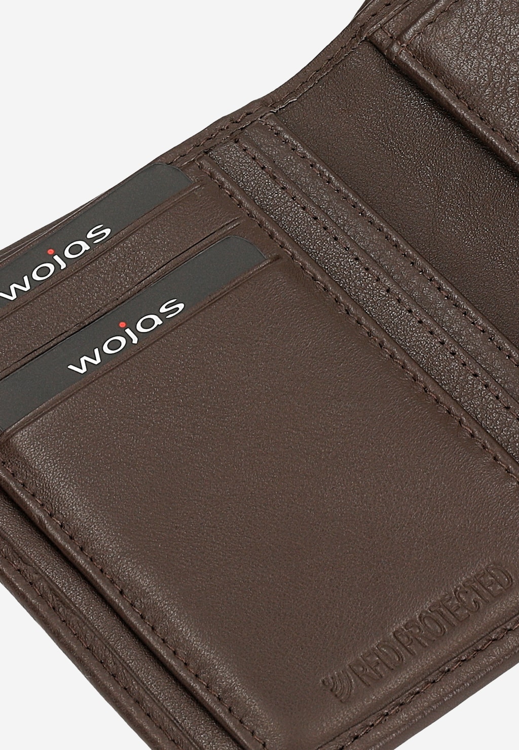 Duży skórzany portfel męski w kolorze czekoladowego brązu 91112-52 Widok 7