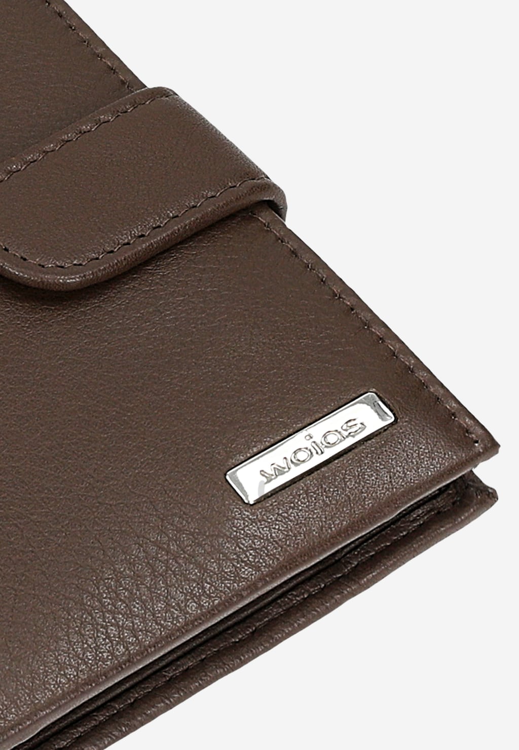 Duży skórzany portfel męski w kolorze czekoladowego brązu 91112-52 Widok 8