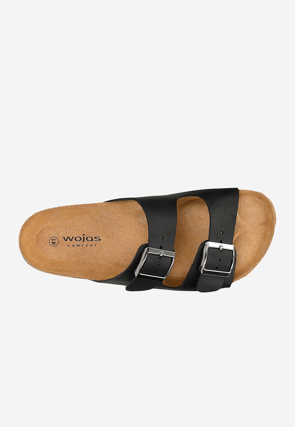 Černé pohodlné pánské pantofle na korkové podrážce 32020-91 Widok 5