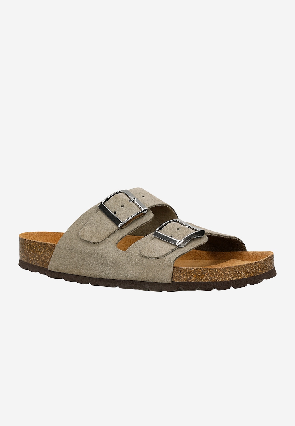 Béžové pánské pantofle na korkové podrážce 32020-64 Widok 3