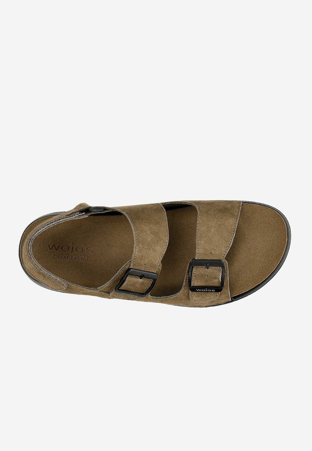 Beżowe sandały męskie z nubuku z linii Comfort 29020-24 Widok 5