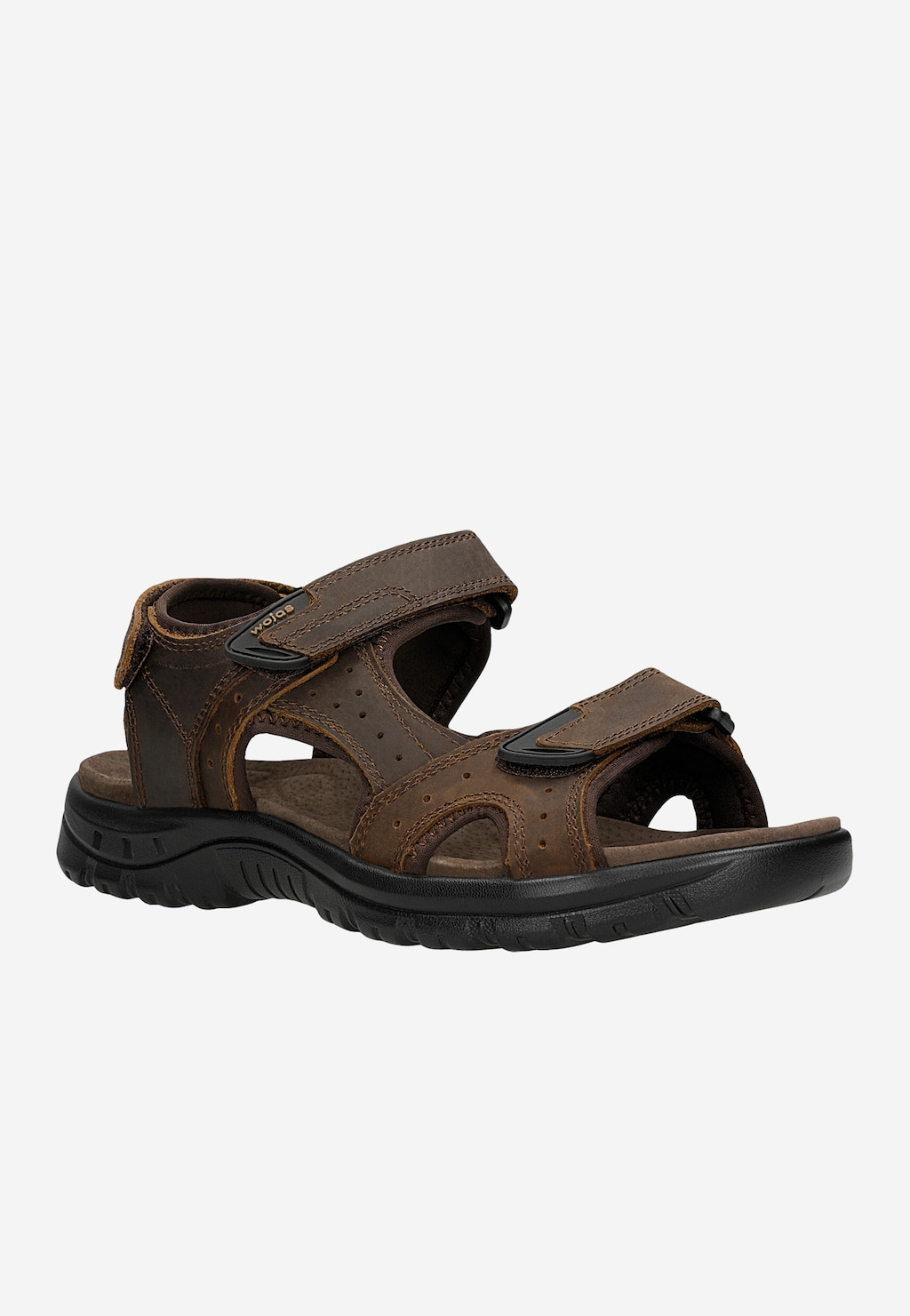 Brązowe sandały męskie ze skóry crazy horse 29014-92 Widok 3