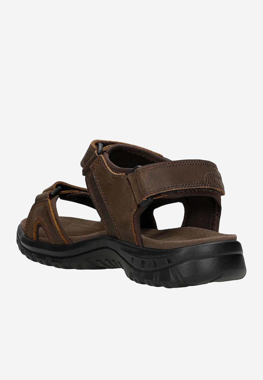 Brązowe sandały męskie ze skóry crazy horse 29014-92 Widok 4