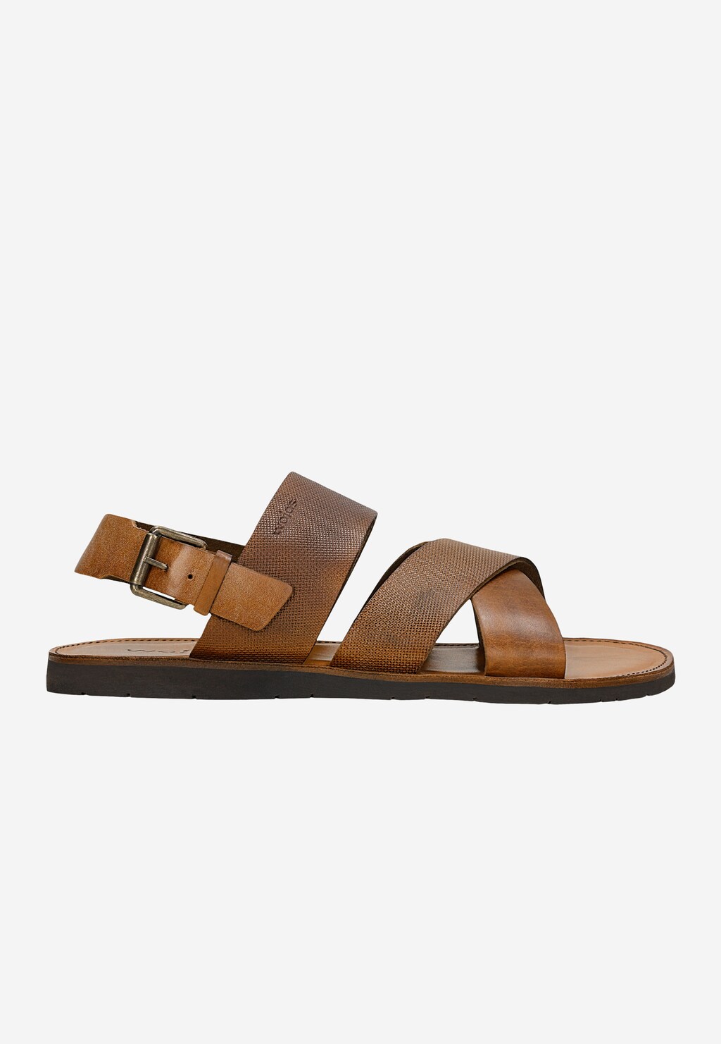 Brązowe skórzane sandały męskie 29007-54 Widok 2