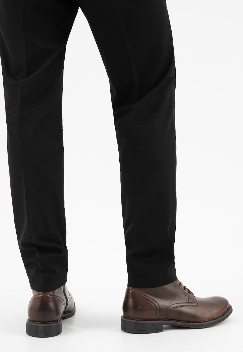 Brązowe skórzane trzewiki męskie z ociepleniem 24052-52 Widok 7