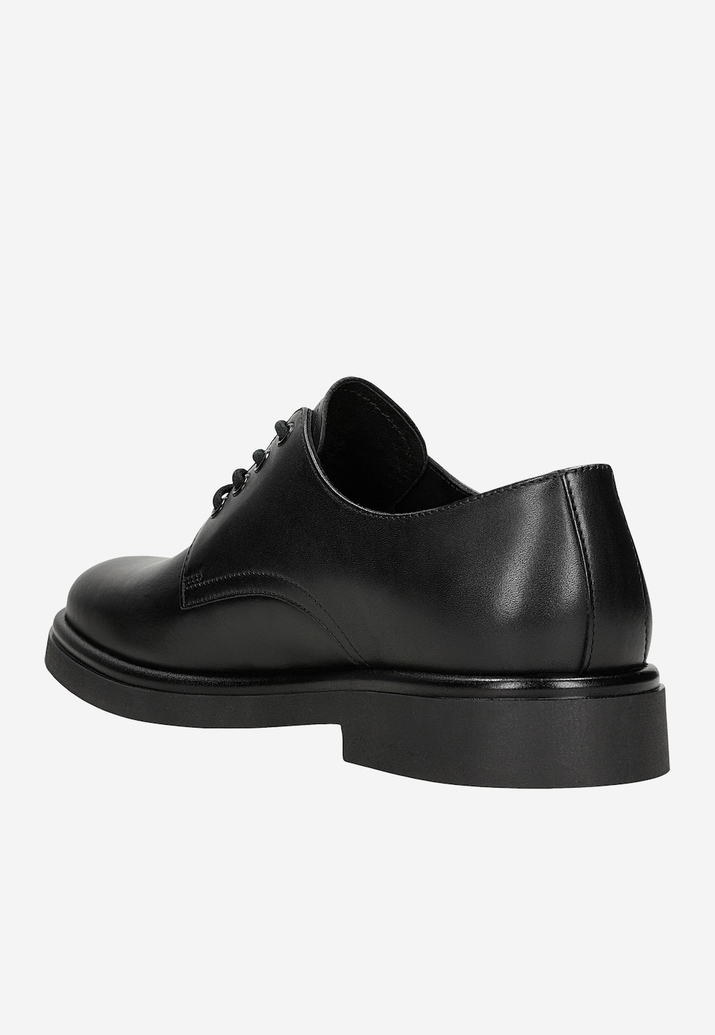 Klasyczne czarne derby męskie ze skóry licowej 10276-51 Widok 4