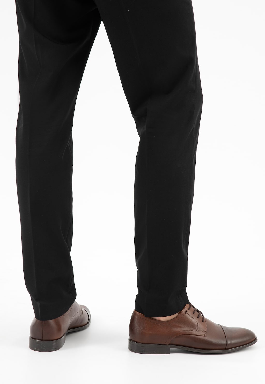 Brązowe skórzane buty męskie wizytowe 10274-53 Widok 8