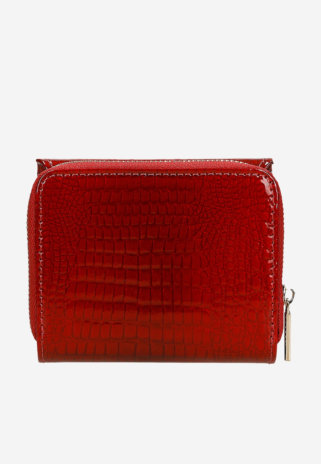 Malá červená dámská peněženka z lakované kůže 91021-75 Widok 3