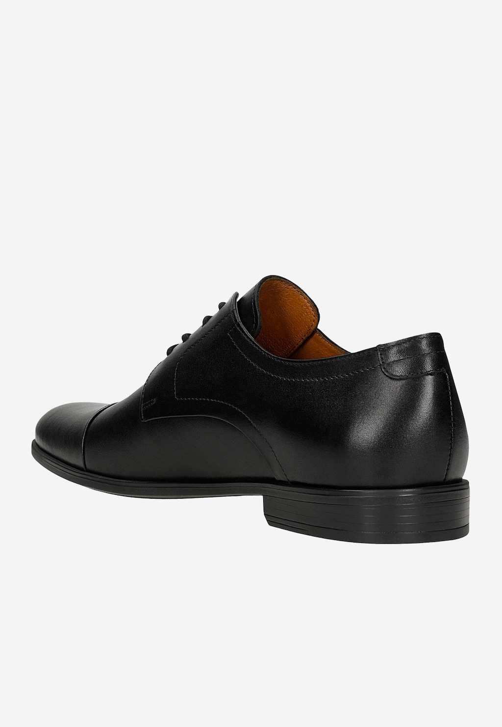 Černé společenské polobotky pro muže z lícové kůže 10274-51 Widok 4