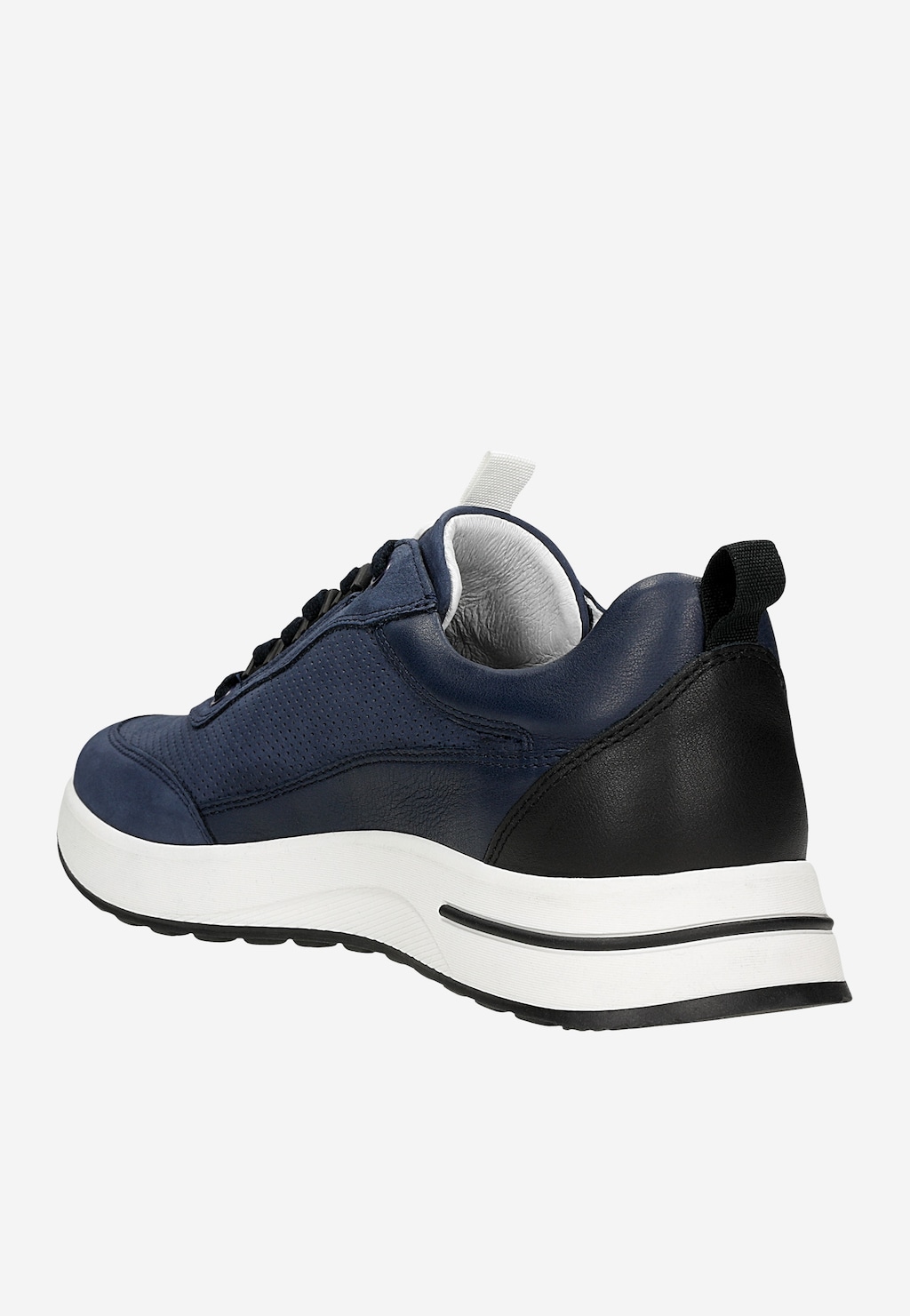 Tmavomodré pánske tenisky s kontrastnou podrážkou 10245-76 Widok 4